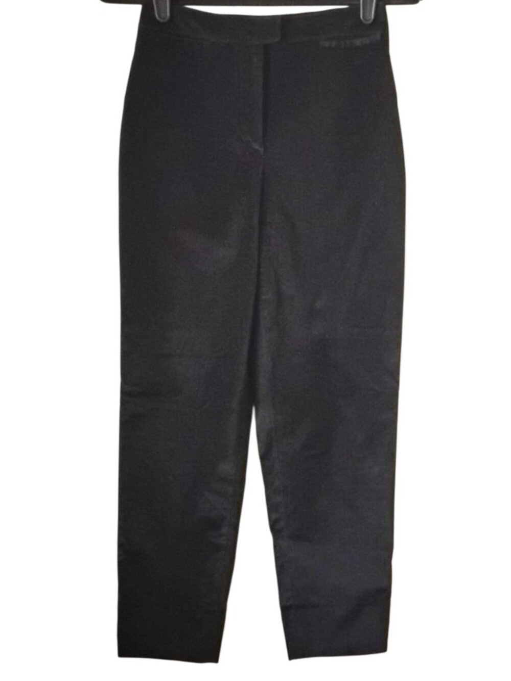 NWOT Piazza Sempione Brigitte P115 Fine Wale Corduroy Crop Pants IT40 4 Black